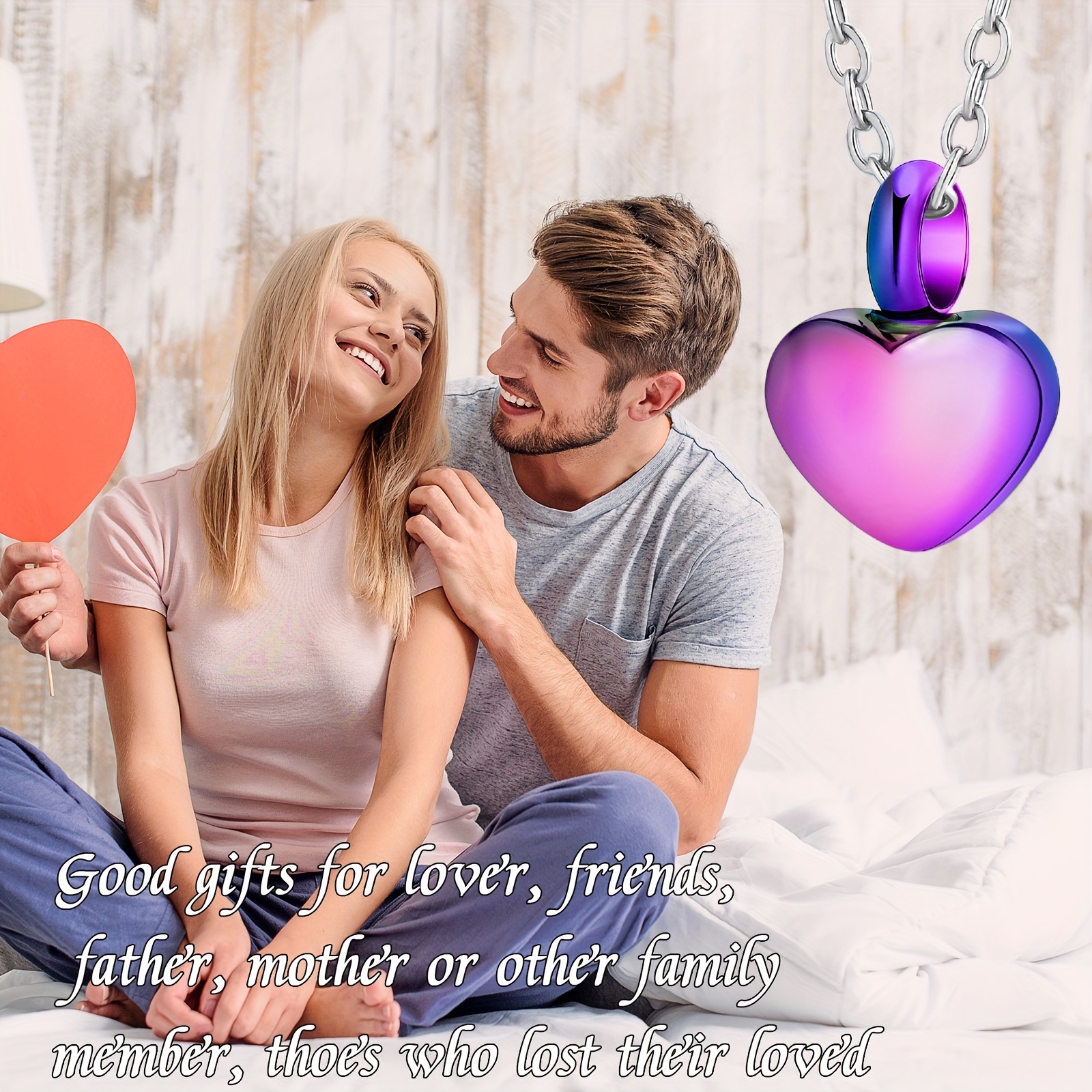 Custom Mini Heart Urn Necklace — Personalized Memorial Gift